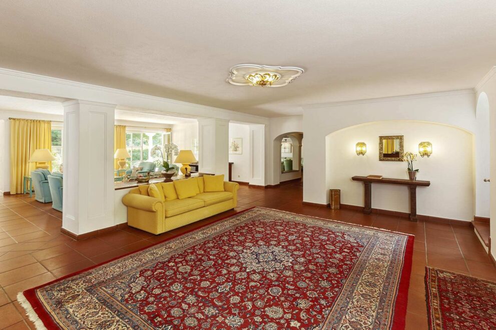 Rustic lobby of the Hotel Seehof Mondsee