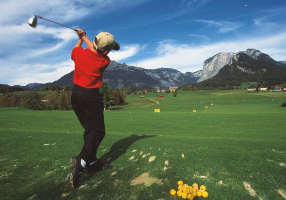 Golf and summer holiday at Lake Mondsee in Austria
