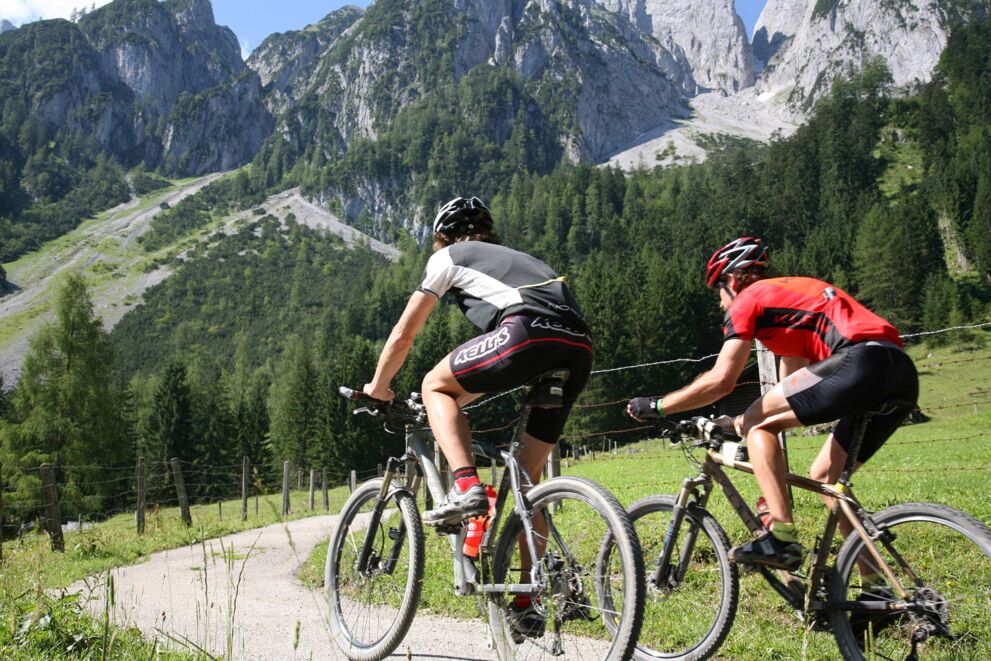 Mountainbiken am Mondsee im Salzkammergut