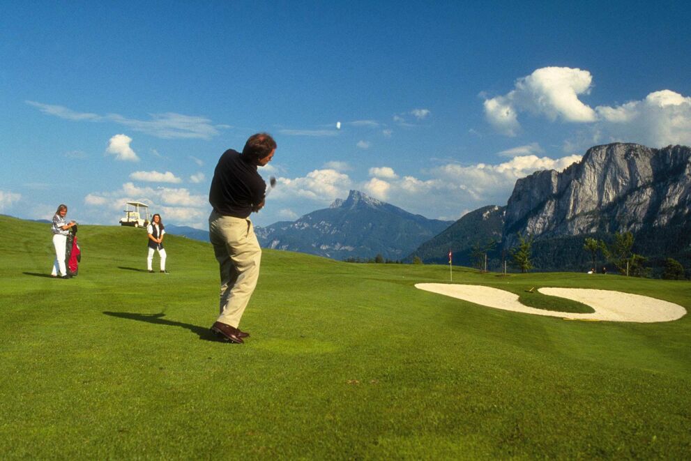 Golfspieler im Salzkammergut