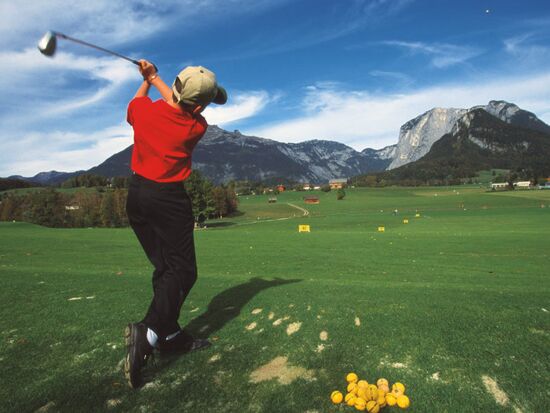 Golf and summer holiday at Lake Mondsee in Austria