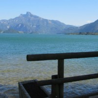 Blick auf den Mondsee und malerische Bergwelt