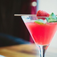 Cocktail mit Erdbeere