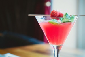 Cocktail mit Erdbeere