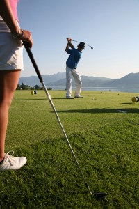 Golfspielen am Mondsee